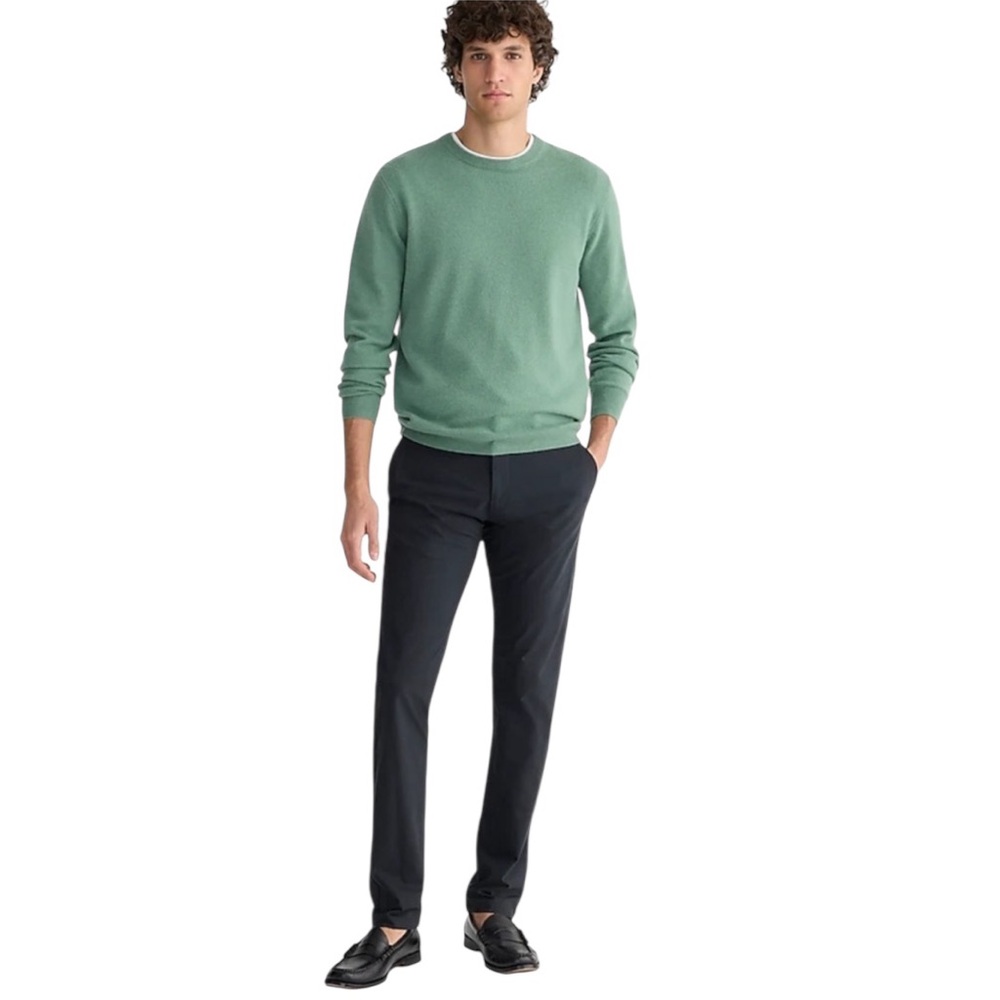 NWT J Crew Men’s‎ 484 Slim Fit Tech Pant in Black Size 31x32